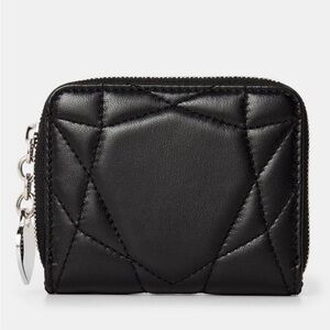 “Return to Tiffany” Padded Leather Small Wallet in Black NEW